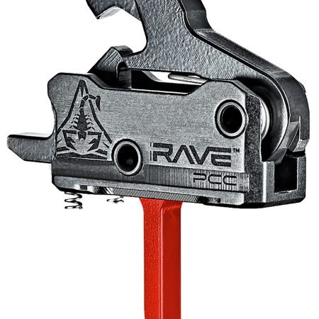 Rise Armament T017FPCCRED Rave Pistol Caliber Carbine Black/Red Single-Stage