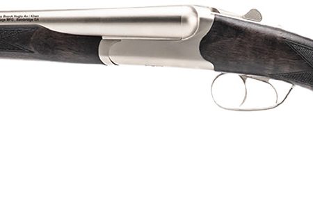 Heritage Mfg BL1218NI Badlander  12 Gauge Break Open 2rd 18.50" Nickel Side By Side Barrel & Receiver, Fixed Turkish Walnut Wood Stock