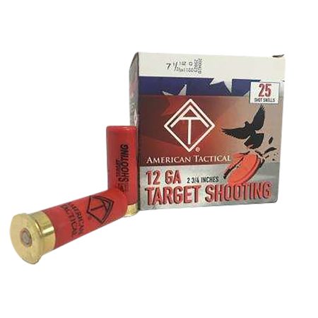 ATI ATIACL12T75 Target Load  12Gauge 2.75" 1oz 7.5Shot 25 Per Box/10 Case