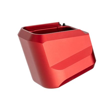 Tyrant CNC TDVP9MAGEXRED Magazine Extension  Fits H&K VP9/VP40/VP30 5rd Red Aluminum