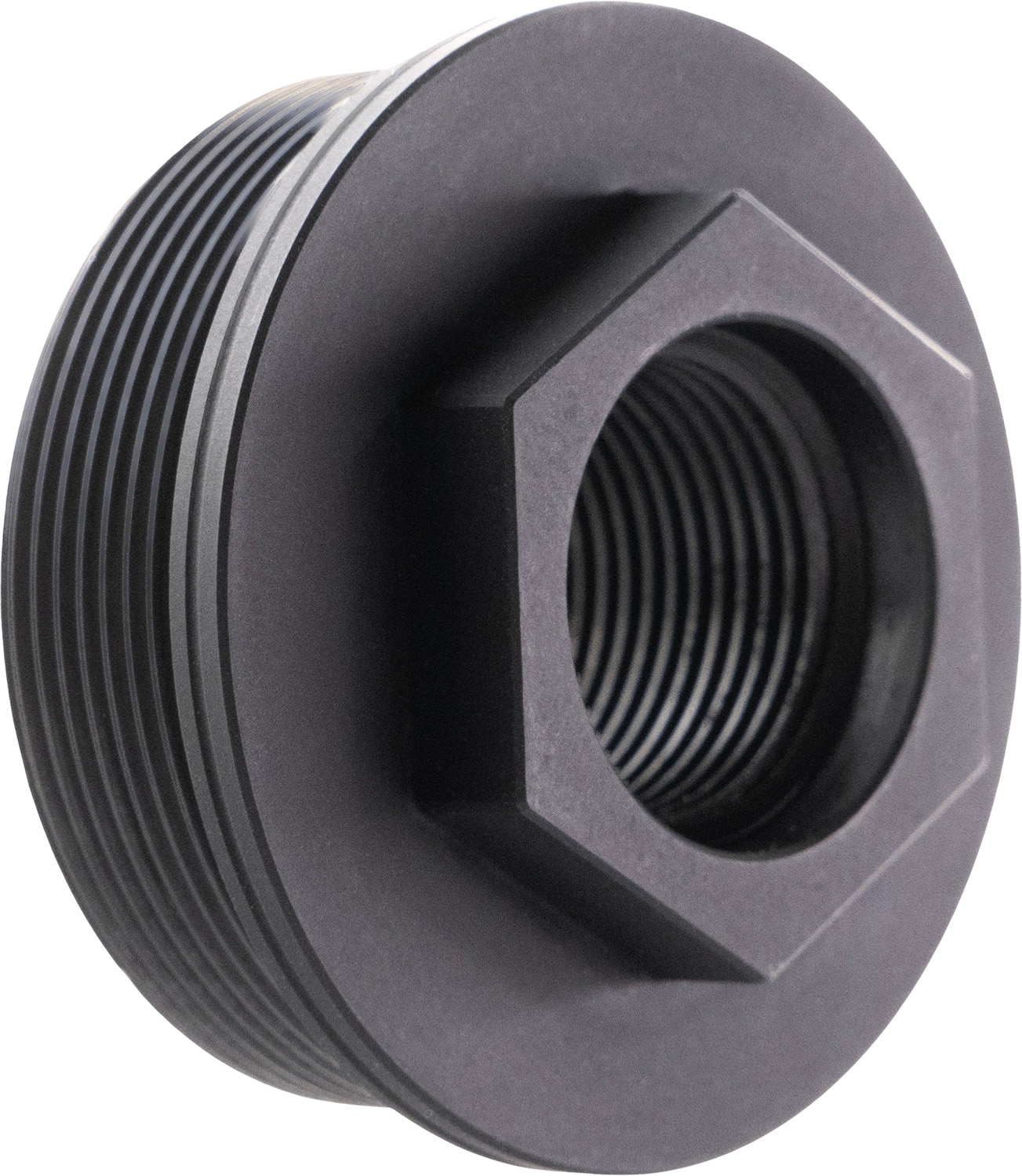 CMMG 11DB016 Zeroed HUB Mount Fits 5/8"x24 Stainless Steel Black
