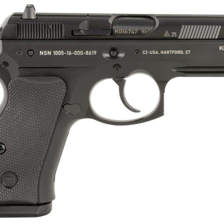 CZ-USA 01116 P-01 50th Anniversary Compact Frame 9mm Luger 10+1 3.75" Black Steel Barrel, Black Steel Serrated Slide, Black Polycoat Aluminum Frame w/Beavertail, Black Rubber Grip, Right Hand