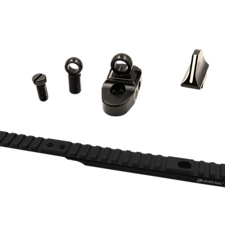 XS Sights HN10015 Henry Optic Mounts & Ghost Ring Sight Sets  Black Anodized Aluminum/Steel Fits Henry 45-70 Lever Action