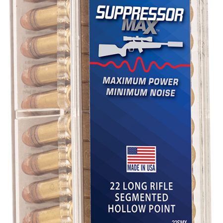 CCI 22SMX Suppressor Max  22LR 45gr Segmented Hollow Point 100 Per Box/50 Case