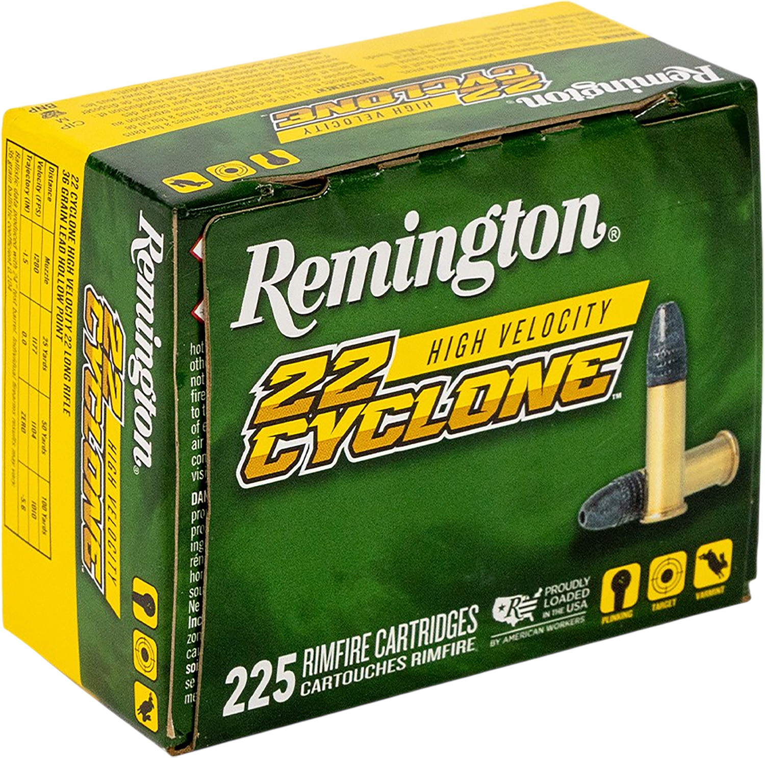 Remington Ammunition R21261 Cyclone 22LR 36gr Lead Hollow Point 225 Per Box/10 Case