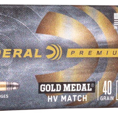 Federal 719 Gold Medal  22LR 40gr Lead Round Nose 50 Per Box/100 Case