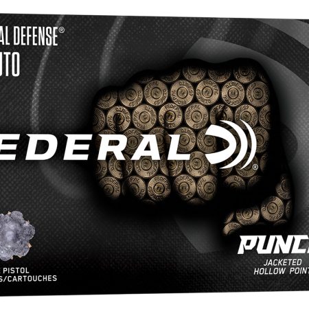 Federal PD45P1G Punch  45Auto 230gr Jacketed Hollow Point 50 Per Box/10 Case