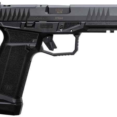 AREX 815537023893 Delta L Gen2 9mm Luger 17+1 4.50" Black Barrel, Black Nitride Optic Cut/Serrated Slide, Black Frame, Ambidextrous