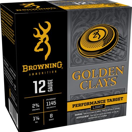 Browning Ammo BGC128 Golden Clays  12Gauge 2.75" 1 1/8oz 8Shot 25 Per Box/10 Case