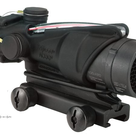 Trijicon 100226 ACOG  Black Hardcoat Anodized 4x32mm Illuminated Red Chevron Reticle