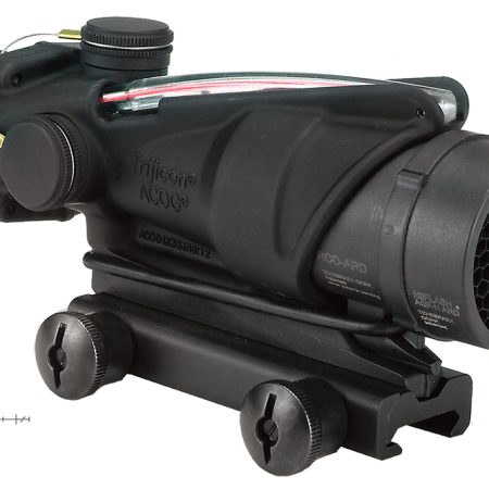 Trijicon 100230 ACOG  Black Hardcoat Anodized 4x32mm Illuminated Red Chevron Reticle