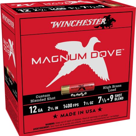Winchester Ammo MD1279 Magnum Dove  12Gauge 2.75" 1 1/4oz 7.5/9Shot 25 Per Box/10 Case