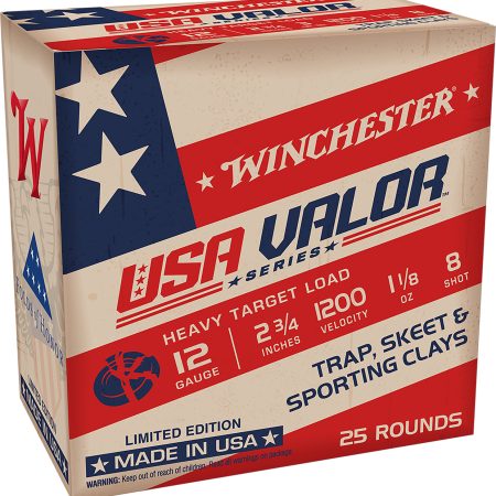 Winchester Ammo USAV128 USA Valor  12Gauge 2.75" 1 1/8oz 8Shot 25 Per Box/10 Case