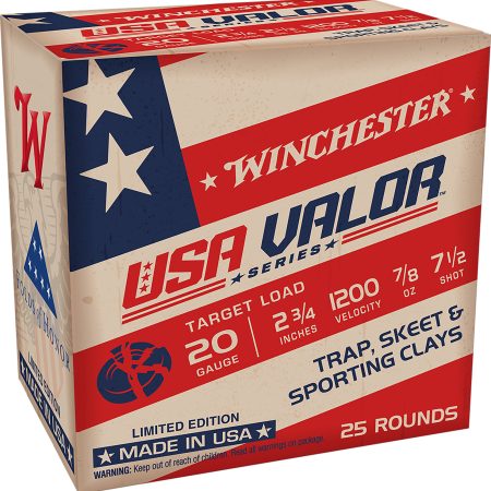 Winchester Ammo USAV207 USA Valor  20Gauge 2.75" 7/8oz 7.5Shot 25 Per Box/10 Case
