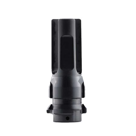 Dead Air DA307 KeyMo Flash Hider Black Nitride 4140 HT Alloy Steel 9/16"x24 LH Threads 2.70" OAL 30 Cal