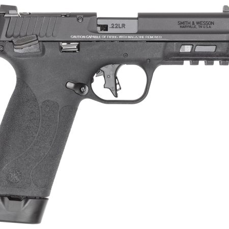 Smith & Wesson 14312 M&P 22x Full Size Frame 22 LR 20+1 4.10" Black Armornite Threaded Barrel, Black Armornite Optic Cut/Serrated Slide, Black Polymer Frame w/Picatinny Rail, Textured Grip