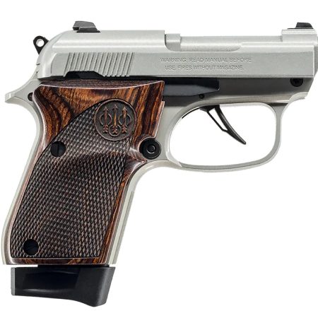 Beretta USA J30X32R8IN 30X Just In Case Micro-Compact Frame 32 ACP 8+1 2.90" Inox Carbon Steel Barrel & Serrated Slide, Inox Aluminum Frame, Helica Textured Wood Grip