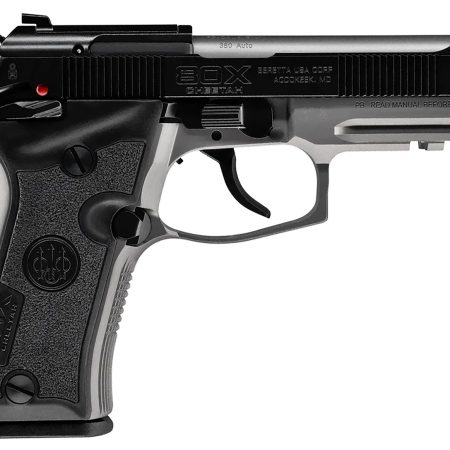 Beretta USA SPEC0716A 80X Cheetah Micro-Compact Frame 380 ACP 13+1 3.90" Stainless Barrel, Black Stainless Steel Optic Ready/Serrated Slide, Gray Aluminum Frame w/Picatinny Rail, Black Vertec Grip