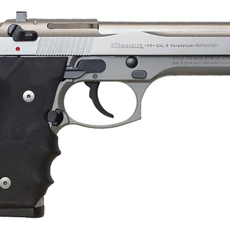 Beretta USA J92F560M 92FS Inox Full Size Frame 9mm Luger 15+1 4.90" Satin Steel Barrel, Satin Stainless Steel Serrated Slide, Satin Anodized Aluminum Frame, Black Stippled Rubber Grip