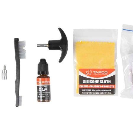 Tapco TAP22082  Universal Cleaning Kit 22 Cal 12 Gauge Black
