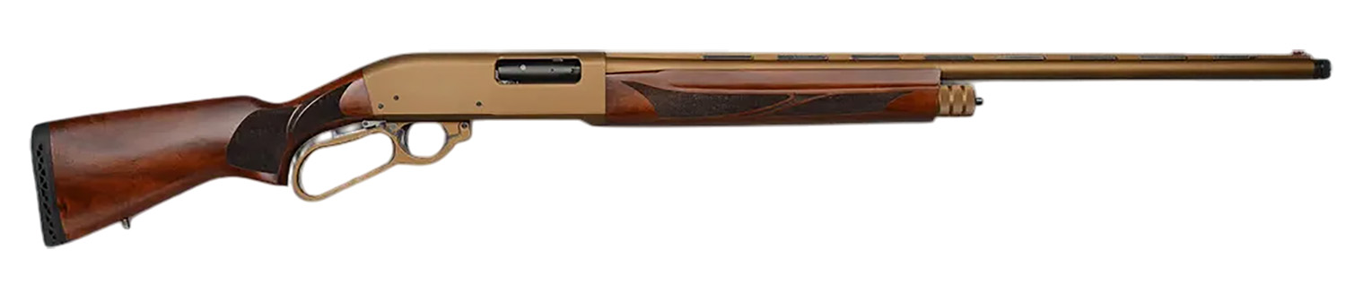 Gforce Arms GFLVR1228WBNZ Refuge 12 Gauge Lever 3" 4+1 28" Burnt Bronze Cerakote Vent Rib Barrel, Burnt Bronze Cerakote Aluminum Alloy Receiver, Fixed Turkish Walnut Stock