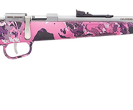 Henry H005RMG Mini Bolt  Youth 22 S/L/LR 1rd 16.25" Matte Stainless Steel Barrel, Matte Drilled & Tapped Stainless Steel Receiver, Muddy Girl Fixed w/Pistol Grip Synthetic Stock, Right Hand