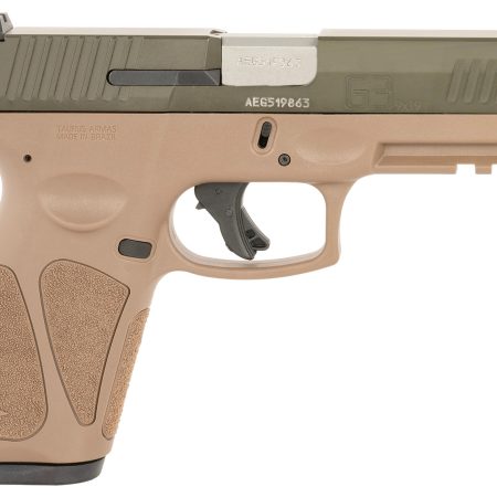 Taurus 1-G3B94BB G3  Full Size Frame 9mm Luger 17+1 4" Stainless Steel Barrel, Mil-Spec Green Cerakote Stainless Steel Serrated Slide, Brown Polymer Frame w/Picatinny Rail