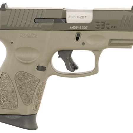 Taurus 1-G3C93BO G3C  9mm Luger 12+1 3.26" Matte Stainless Steel Barrel Mil-Spec Green Cerakote Alloy Steel Serrated Slide