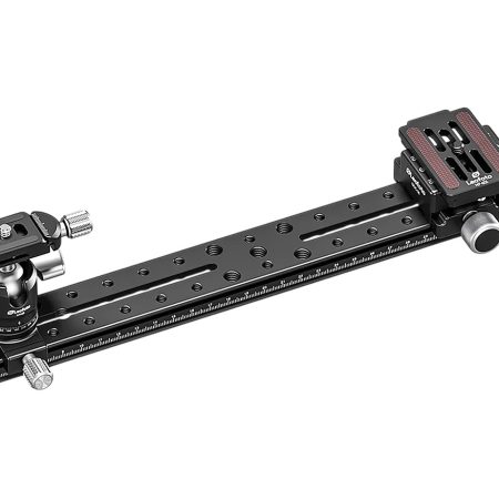 Leofoto Usa FDM-04 Binocular Rangefinder Rail Kit Black Aluminum 17.71" Long