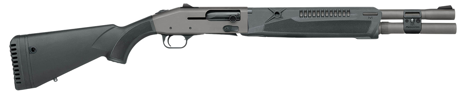 Mossberg 85170 940 Pro 12 Gauge 7+1 18.50" Tungsten Gray Cerakote Barrel, Tungsten Gray Cerakote Aluminum Drilled & Tapped Receiver, Black Fixed Synthetic Stock