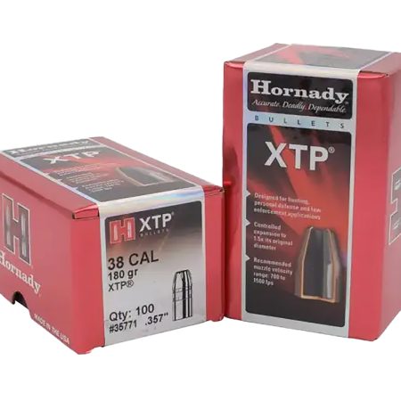 Hornady 35771 XTP  38Cal .357 180gr 100 Per Box/15 Case