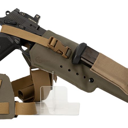 Cole-tac VWX105 Varmint Wrangler XL Pistol Holder Chest Ranger Green Right Hand