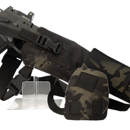 Cole-tac VWX109 Varmint Wrangler XL Pistol Holder Chest MultiCam Black Right Hand