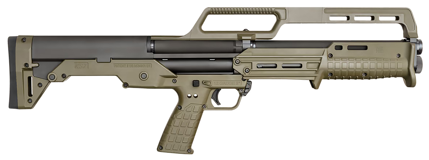 Kel-Tec KS7GRN-GEN2 KS7 G2 Bullpup Frame 12 Gauge Pump 3" 6+1 18.50" Black Steel Barrel, Green Receiver, M-LOK, Green Polymer Stock & Grip