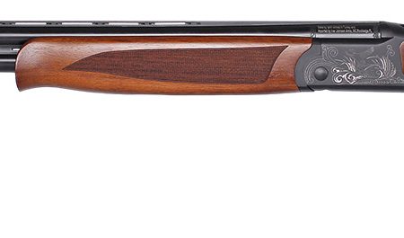 Iver Johnson Arms IJ60028 IJ600  28 Gauge Break Open 2.75" 2 Shot 28" Black Over/Under Vent Rib Barrel, Engraved Matte Black Chrome Steel Receiver, Fixed Walnut Stock