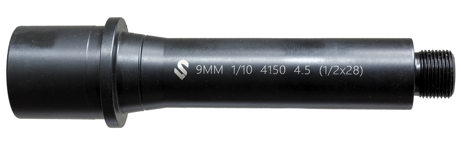 Lead & Steel Llc LS9MM4.5-28 AR9 9mm Luger 4.50" Threaded Black Nitride Chrome Moly Vanadium