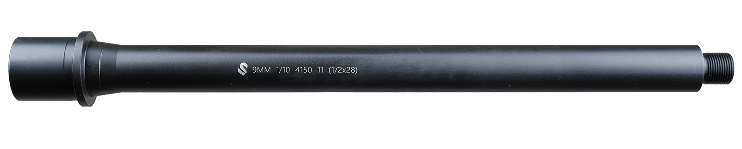 Lead & Steel Llc LS9MM11.3-28 AR9 9mmLuger Straight Profile Black Nitride Chrome Moly Vanadium