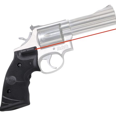 Crimson Trace 011290 Lasergrips  Fits S&W K & L Frames Round Butt, Red Laser 633nM Wavelength 5mW Output, Black Polymer
