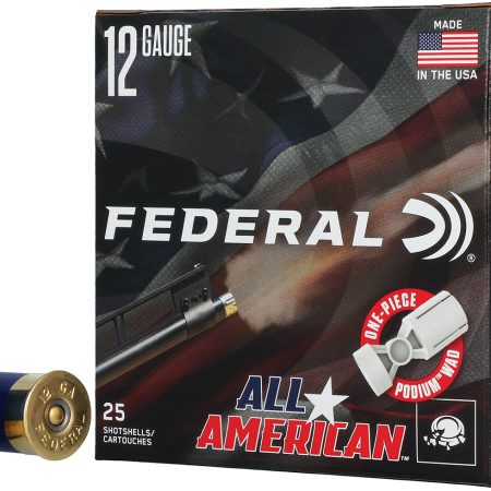 Federal FAA12H75 All-American  12Gauge 2.75" 1 1/8oz 7.5Shot 25 Per Box/10 Case