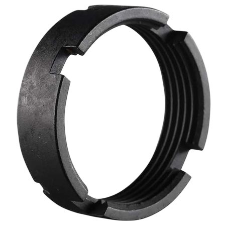 Luth-ar CS-02 Carbine Lock Ring/Castle Nut Black Steel