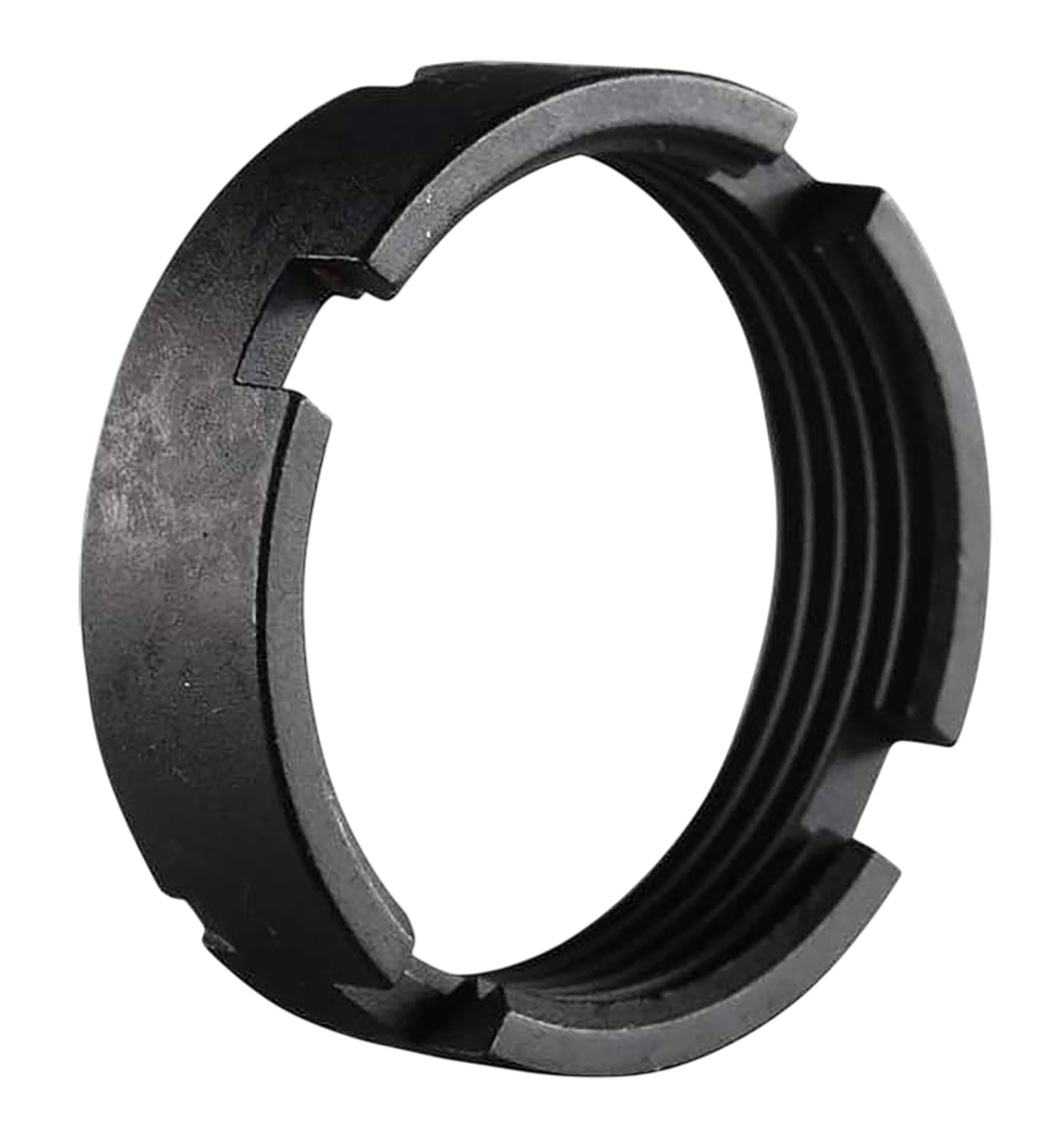 Luth-ar CS-02 Carbine Lock Ring/Castle Nut Black Steel