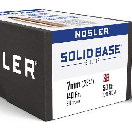 Nosler 38056 Solid Base  7mm 140gr Soft Point 50CT