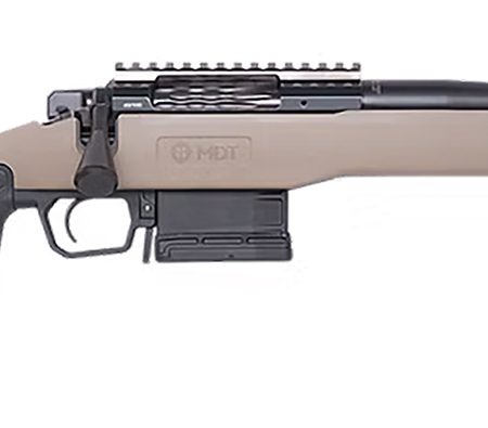 Cnc Firearms CNCFX722CM Faxon  22 Creedmoor 5+1 16" Black Spiral Fluted Barrel, Black Receiver w/Picatinny Rail, MDT Flat Dark Earth Polymer Stock