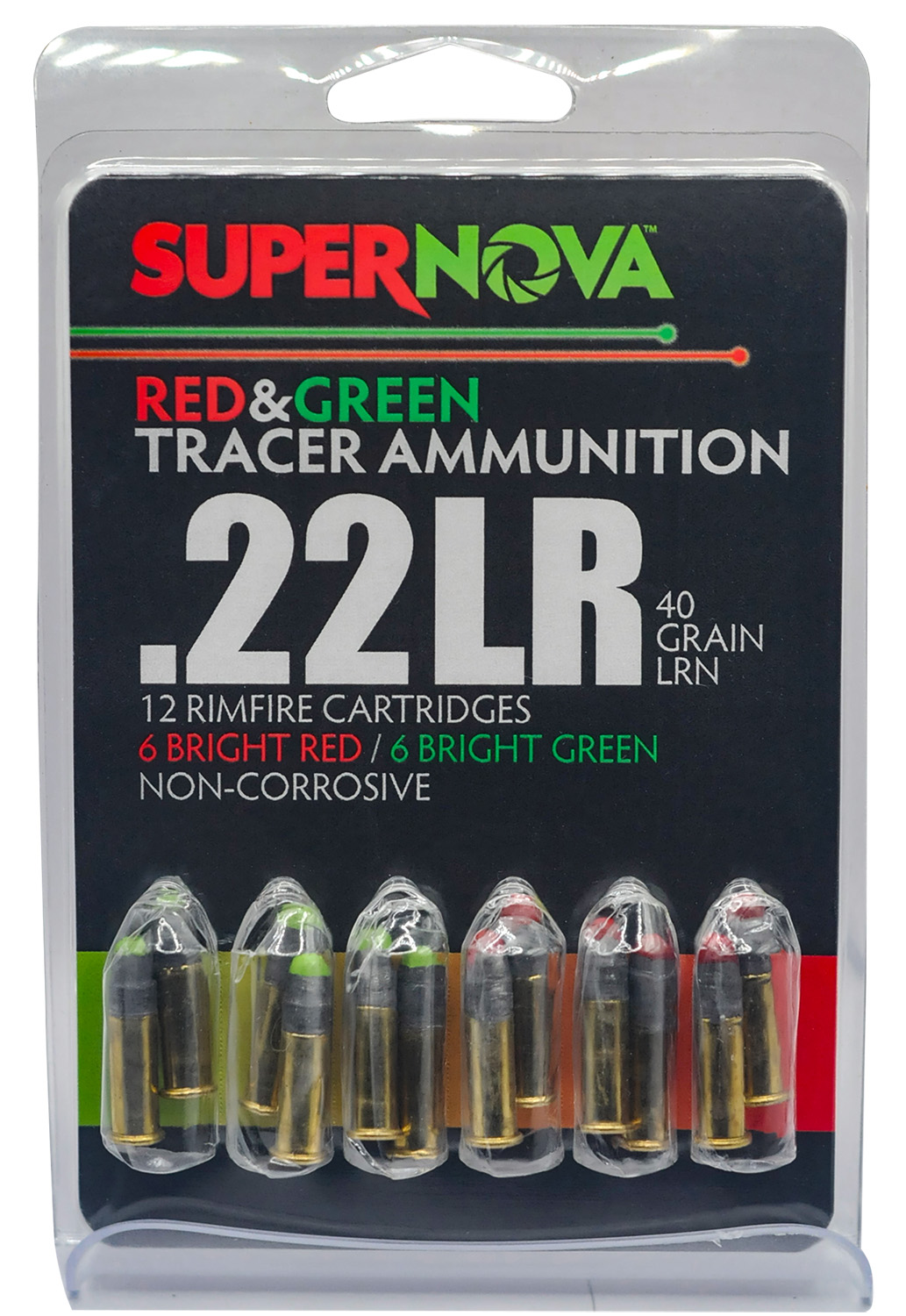 SUPERNOVA PMSN22LR-MP 22LR 40GR LRN GRN/RED 12/60