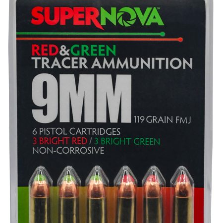 SUPERNOVA PMSN9MM-MP  9MM  119GR FMJ GRN/RED  6/60