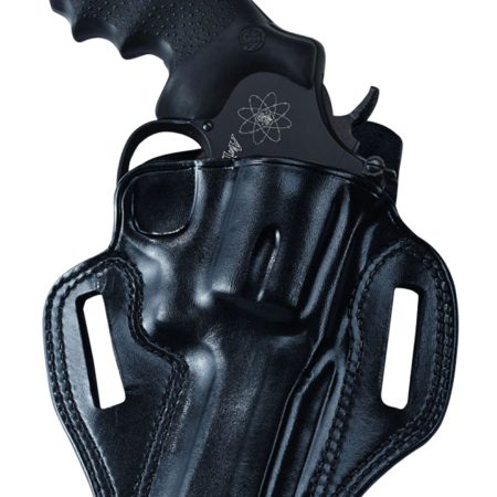 Galco CM112B Combat Master  OWB Black Leather Belt Slide Fits S&W K Frame Fits Ruger Security-Six Right Hand