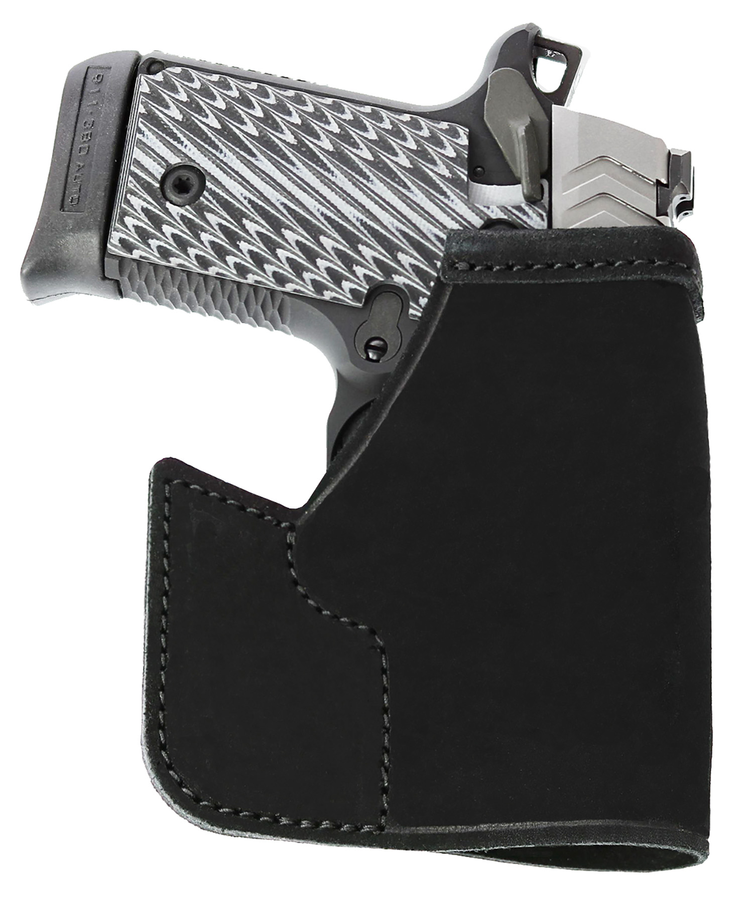 Galco PRO664B Pocket Protector Black Leather Fits Sig P938/Kimber Micro 9 Ambidextrous