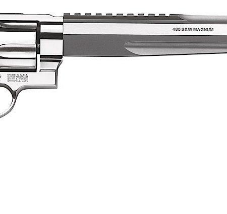 Smith & Wesson 170262 Performance Center Model 460 XVR 460 S&W Mag 5rd 10.50" with Rail Barrel Overall Stainless Stainless Steel with Black Polymer Grip Includes Muzzle Brake