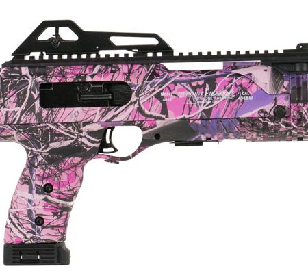 Hi-Point 4095TSPI 4095TS Carbine 40 S&W Caliber with 17.50" Barrel, 10+1 Capacity, Country Girl Metal Finish, Country Girl Camo Fixed All Weather Skeletonized Stock & Polymer Grip Right Hand