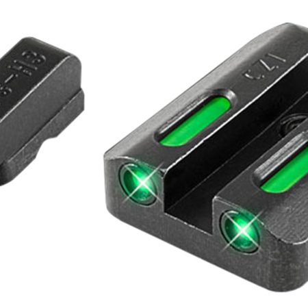 TruGlo TG13CZ1A TFX  Black | Green Tritium & Fiber Optic White Outline Front Sight Green Tritium & Fiber Optic Rear Sight